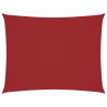 Toldo de vela rectangular tela Oxford rojo 6x7 m 2