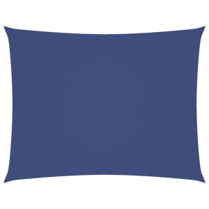 Para-sol estilo vela tecido oxford retangular 3.5x5 m azul H