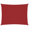 Para-sol estilo vela tecido oxford retangular 5x6 m vermelho 2