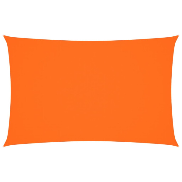 Toldo de vela rectangular tela Oxford naranja 2x5 m M 2