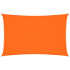 Toldo de vela rectangular tela Oxford naranja 2x5 m 2