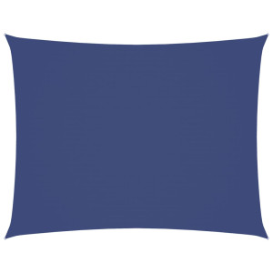 Toldo de vela rectangular tela Oxford azul 4x5 m H