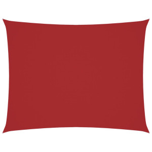 Para-sol estilo vela tecido oxford retangular 2x3 m vermelho H