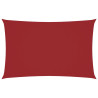 Toldo de vela rectangular tela Oxford rojo 2.5x5 m 2