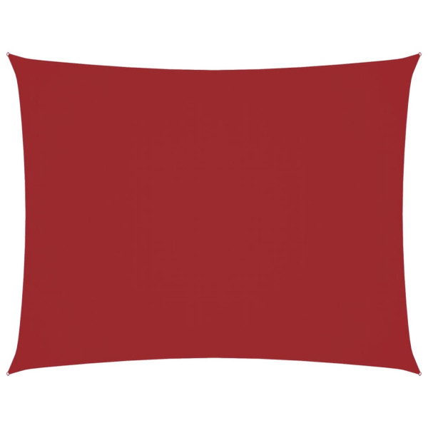Para-sol estilo vela tecido oxford retangular 4x5 m vermelho M 2
