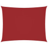 Toldo de vela rectangular tela Oxford rojo 4x5 m 2