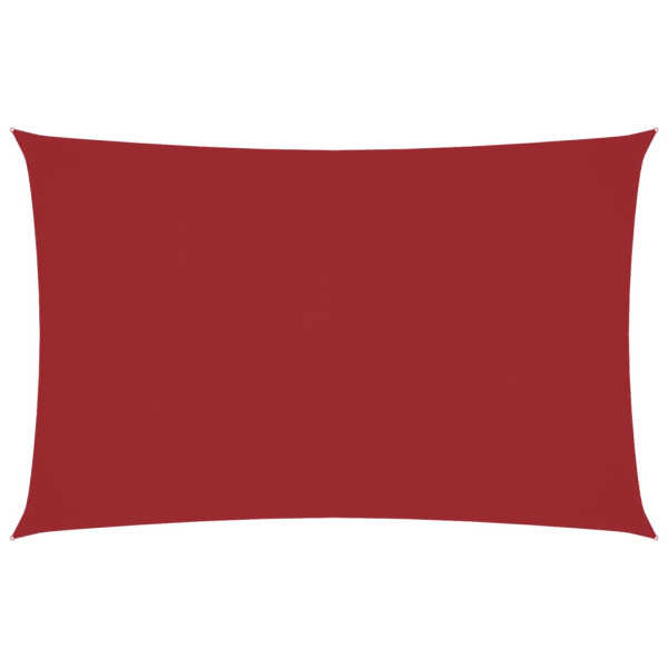 Para-sol estilo vela tecido oxford retangular 5x8 m vermelho M 2