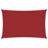 Toldo de vela rectangular tela Oxford rojo 5x8 m 2
