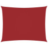 Para-sol estilo vela tecido oxford retangular 3.5x4.5m vermelho 2