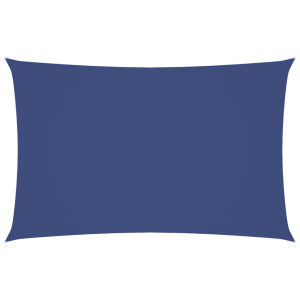 Toldo de vela rectangular tela Oxford azul 4x7 m H