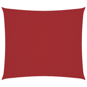 Para-sol estilo vela tecido oxford retangular 2.5x3 m vermelho H