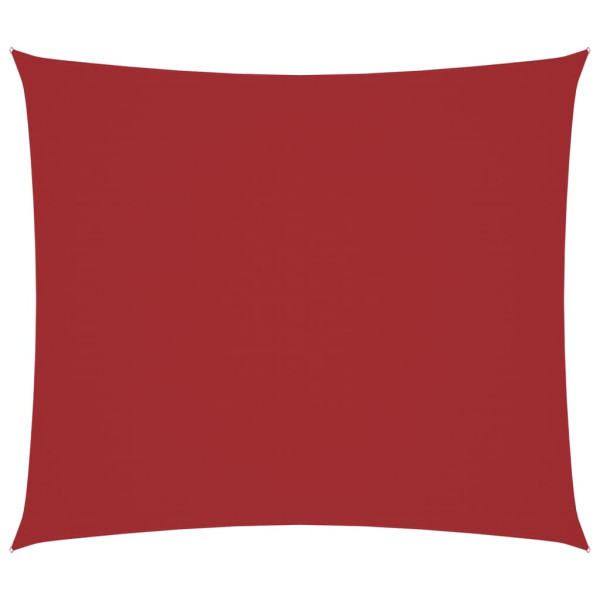Toldo de vela rectangular tela Oxford rojo 2.5x3 m M 2