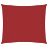 Toldo de vela rectangular tela Oxford rojo 2.5x3 m 2