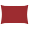 Para-sol estilo vela tecido oxford retangular 3x6 m vermelho 2