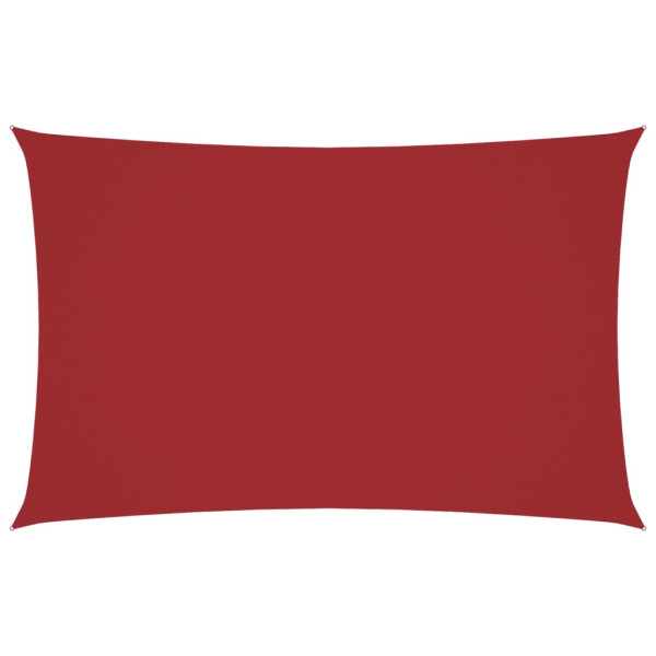 Para-sol estilo vela tecido oxford retangular 4x7 m vermelho M 2