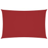 Para-sol estilo vela tecido oxford retangular 4x7 m vermelho 2