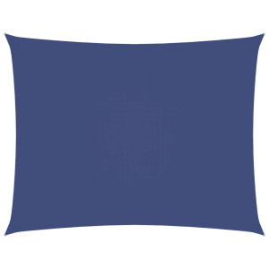 Toldo de vela rectangular tela Oxford azul 2.5x3.5 m H