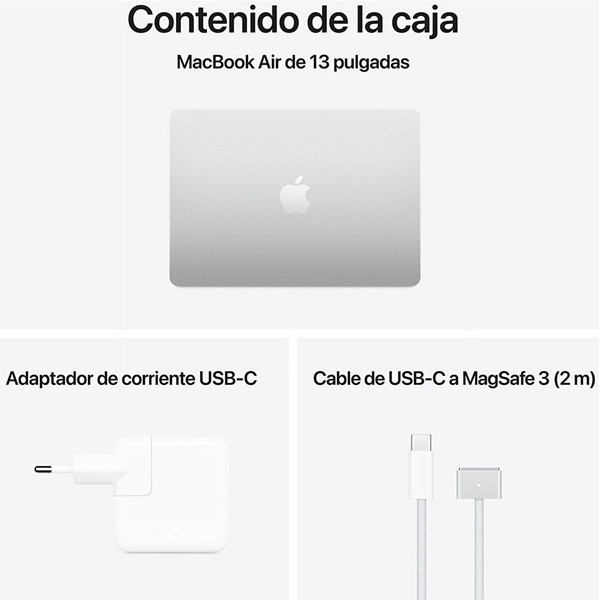 APPLE MACBOOK AIR 15.3" 2025 M4 16GB RAM 512GB plata M 9