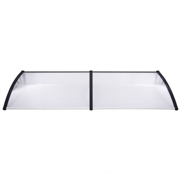Toldo para porta 240x75 cm PC preto e transparente M 2