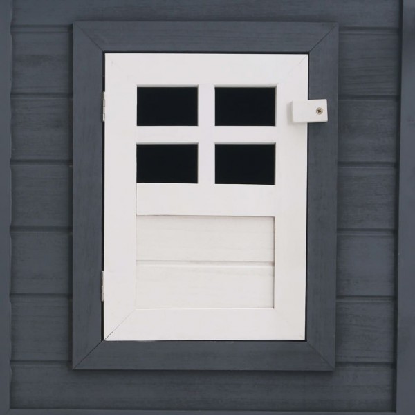 Galinheiro de exterior com gaiola para ovos madeira cinzento M 2