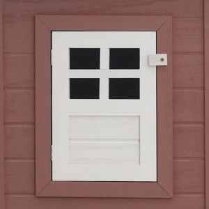 Galinheiro de exterior com gaiola para ovos madeira castanho H