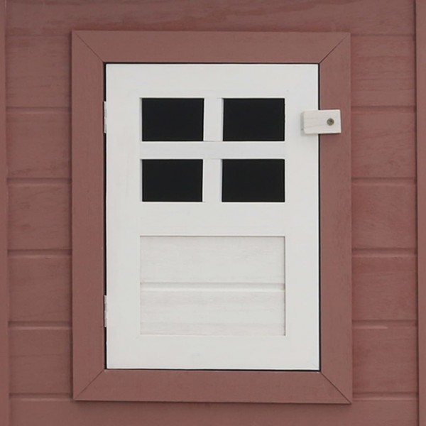 Galinheiro de exterior com gaiola para ovos madeira castanho M 2