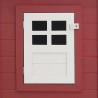 Galinheiro de exterior com gaiola para ovos madeira vermelho 2