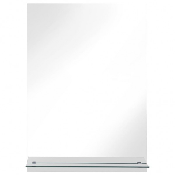 Espejo de pared con estante de vidrio templado 40x60 cm M 3