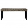 Banco de ratán kubu y madera maciza de mango negro 110 cm 2