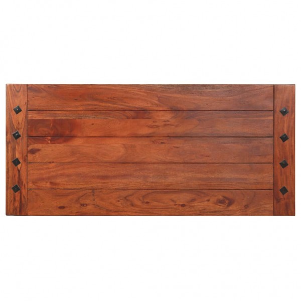 Mesa de centro de madera maciza de acacia 110x50x35 cm M 3