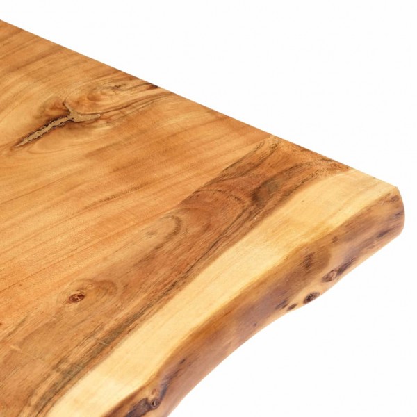 Encimera para armario tocador madera maciza acacia 80x52x2.5 cm M 3