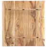 Superficie de mesa de madera maciza de acacia 58x(50-60)x2.5 cm 2