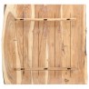 Superficie de mesa de madera maciza de acacia 58x(50-60)x3.8 cm 2