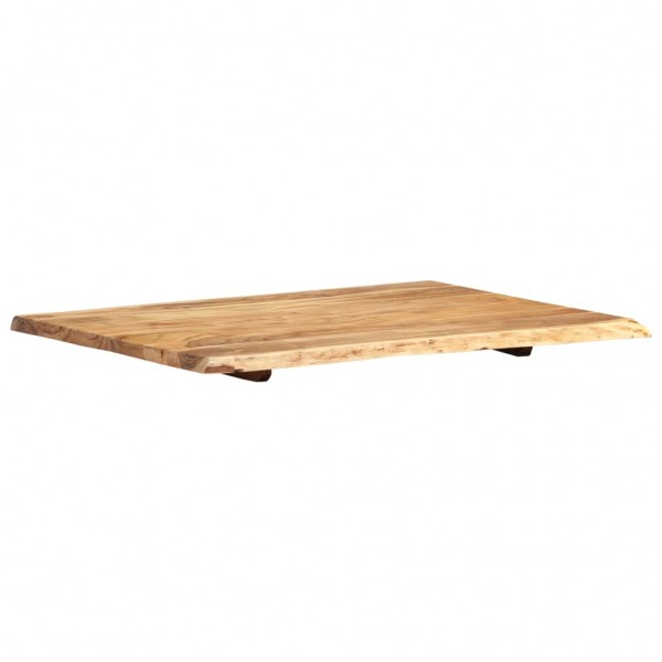 Superficie de mesa de madera maciza de acacia 80x(50-60)x2.5 cm M 4