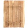 Superficie de mesa de madera maciza de acacia 80x(50-60)x3.8 cm 2