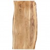 Superficie de mesa madera maciza de acacia 118x(50-60)x2.5 cm 1