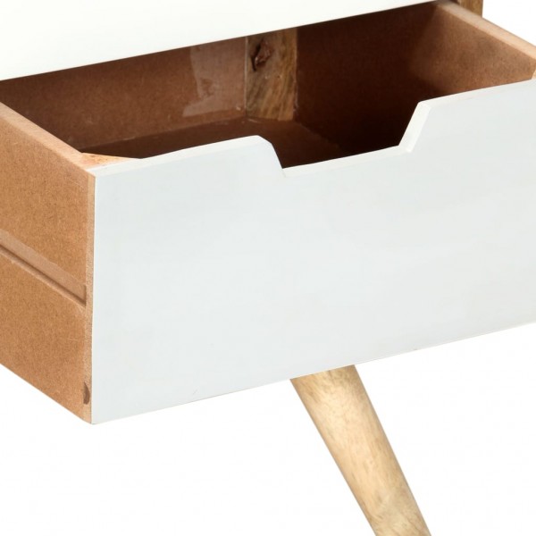 Mueble para TV de madera maciza de mango 110x35x48 cm M 5