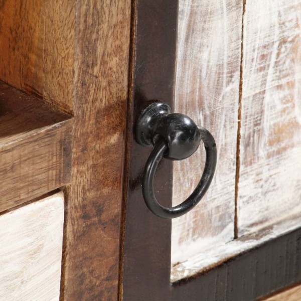 Mueble para la TV de madera maciza reciclada 120x30x40 cm M 3