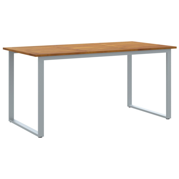 Conjunto de Comedor de Jardín  5 Piezas Tono Gris y Madera M 5