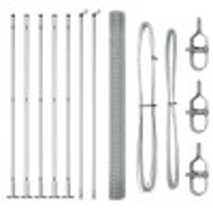 Cerca de Alambre Soldado  con 7 Postes con Brida 1.4x10 m Acero Galvanizado H