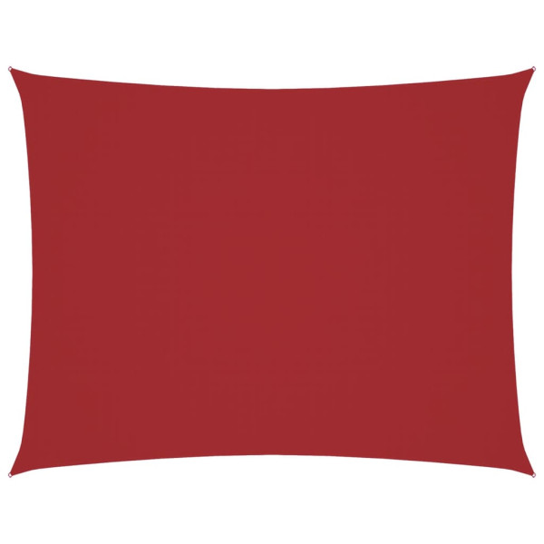 Para-sol estilo vela tecido oxford retangular 2.5x3.5m vermelho M 2