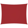 Toldo de vela rectangular tela Oxford rojo 2.5x3.5 m 2