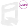 Sistema para nivelación de azulejos 500 cuñas 2500 calzos 1.5mm 4