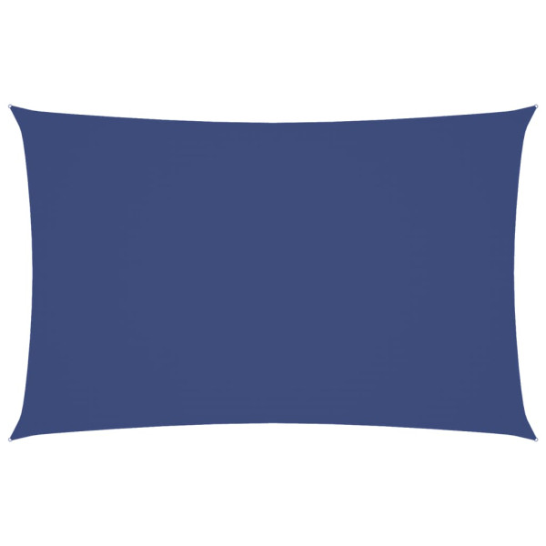 Toldo de vela rectangular tela Oxford azul 5x8 m M 2