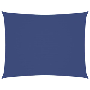 Toldo de vela rectangular tela Oxford azul 6x7 m H