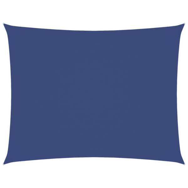 Para-sol estilo vela tecido oxford retangular 6x7 m azul M 2