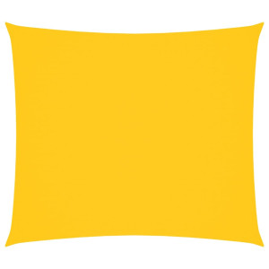 Toldo de vela rectangular tela Oxford amarillo 2.5x3 m H