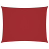 Para-sol estilo vela tecido oxford retangular 2.5x4 m vermelho 2