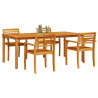 Conjunto de Comedor de Jardín de 7 Piezas Madera Maciza de Acacia 3