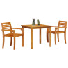 Conjunto de Jantar de Jardim 3 pcs 85 x 85 x 75 cm 3